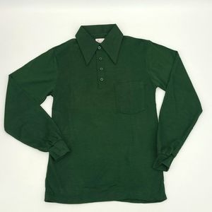NWOT‎ Vintage Mojave of California Half Button Long Sleeve Polo Men's Size S